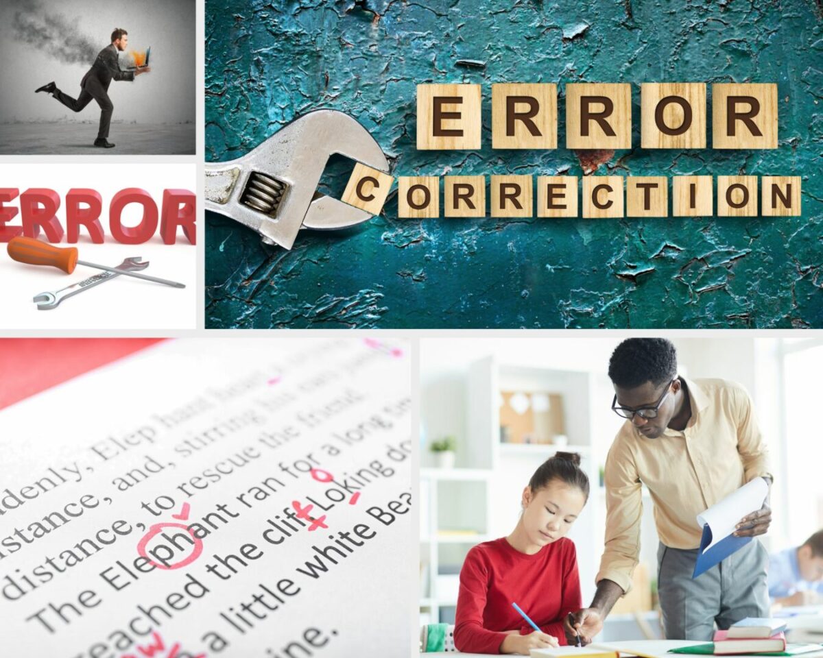 Sposoby korygowania błędów.