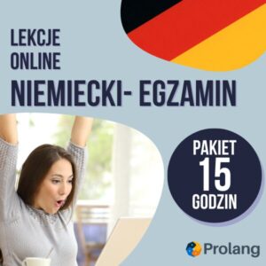 Pakiet 15 indywidualnych godzin zajęć ONLINE - przygotowanie do wybranego egzaminu z niemieckiego (145zł / godz.)