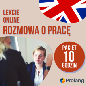 ANGIELSKI - Pakiet 10 indywidualnych godzin zajęć online pod kątem przygotowania do rozmowy o pracę (145zł / godz.)