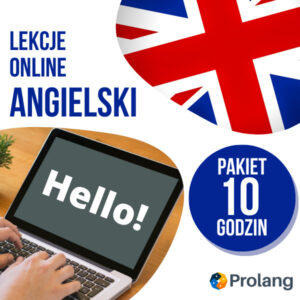 ANGIELSKI - Pakiet 10 indywidualnych godzin zajęć ONLINE (125zł / godz.)