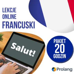 FRANCUSKI - Pakiet 20 indywidualnych godzin zajęć ONLINE (120zł / godz.)